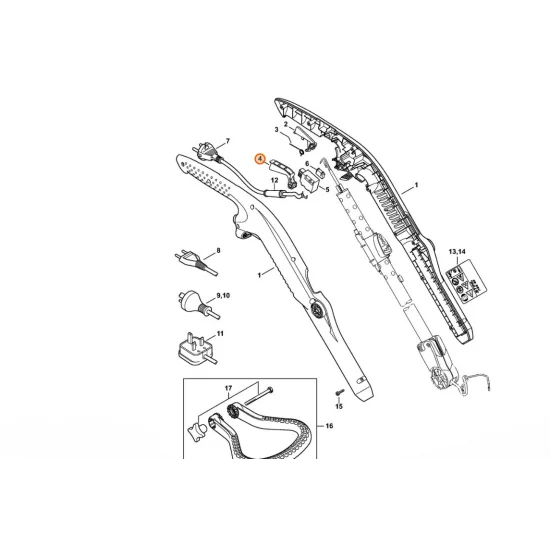 STIHL  Dźwignia przełącznika 4816 435 2400